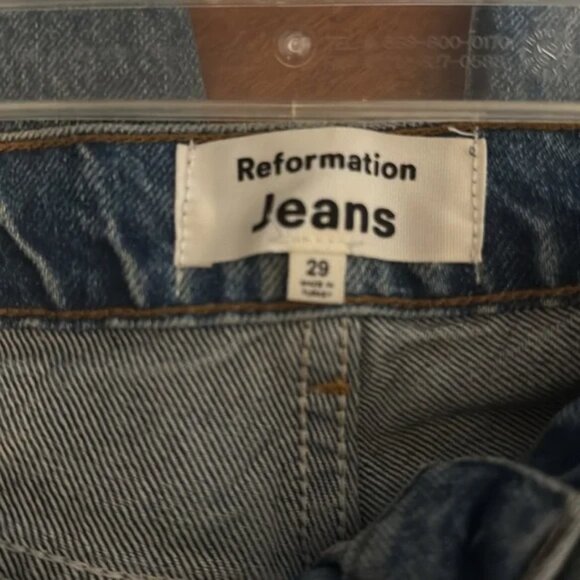 Reformation Cary High Rise Slouchy Wide Leg Jeans Size 29 - Picture 5 of 8